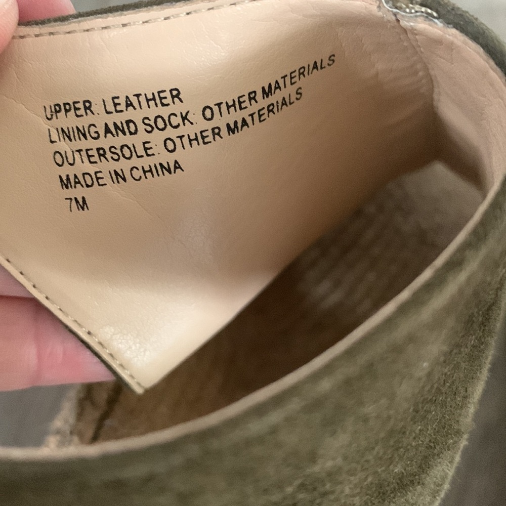 Banana Republic Wedge Espadrille Olive Green Size 7 - Picture 5 of 7